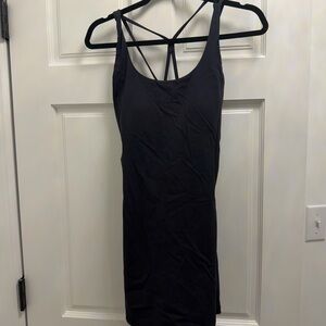 Black Strappy Back Athletic Dress